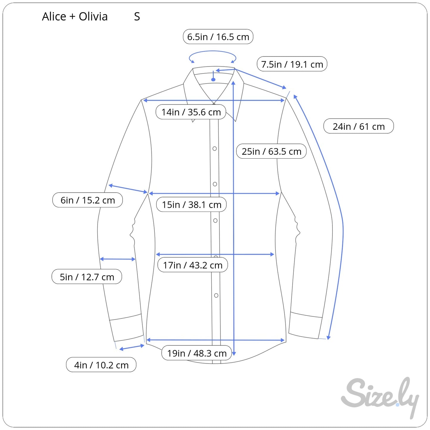 Alice + Olivia Willa Placket Top