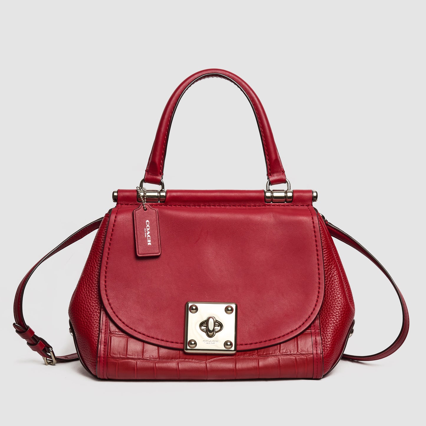 Coach 38388 Drifter Top Handle Satchel With Mixed Leather - Rare