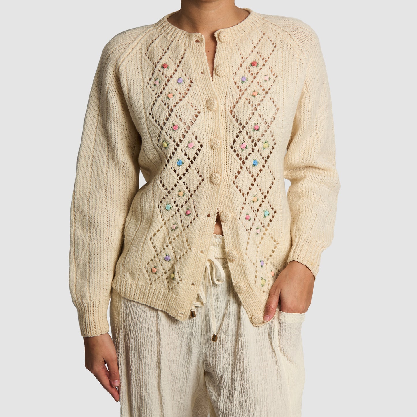 Smith’s Bermuda Vintage 70’s Floral Wool Sweater