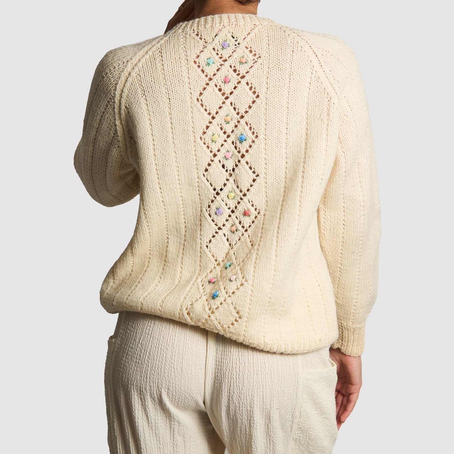 Smith’s Bermuda Vintage 70’s Floral Wool Sweater