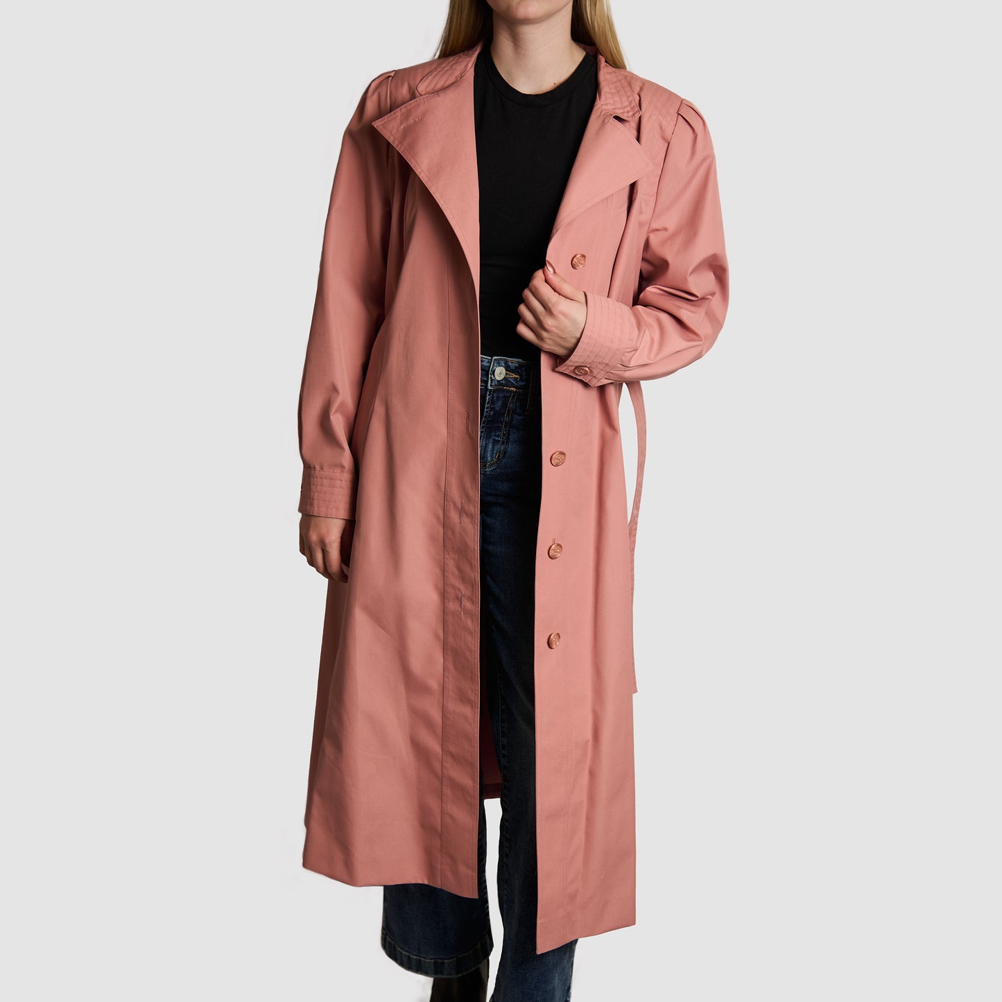 Windy Weather Vintage Full-Length Trench Coat
