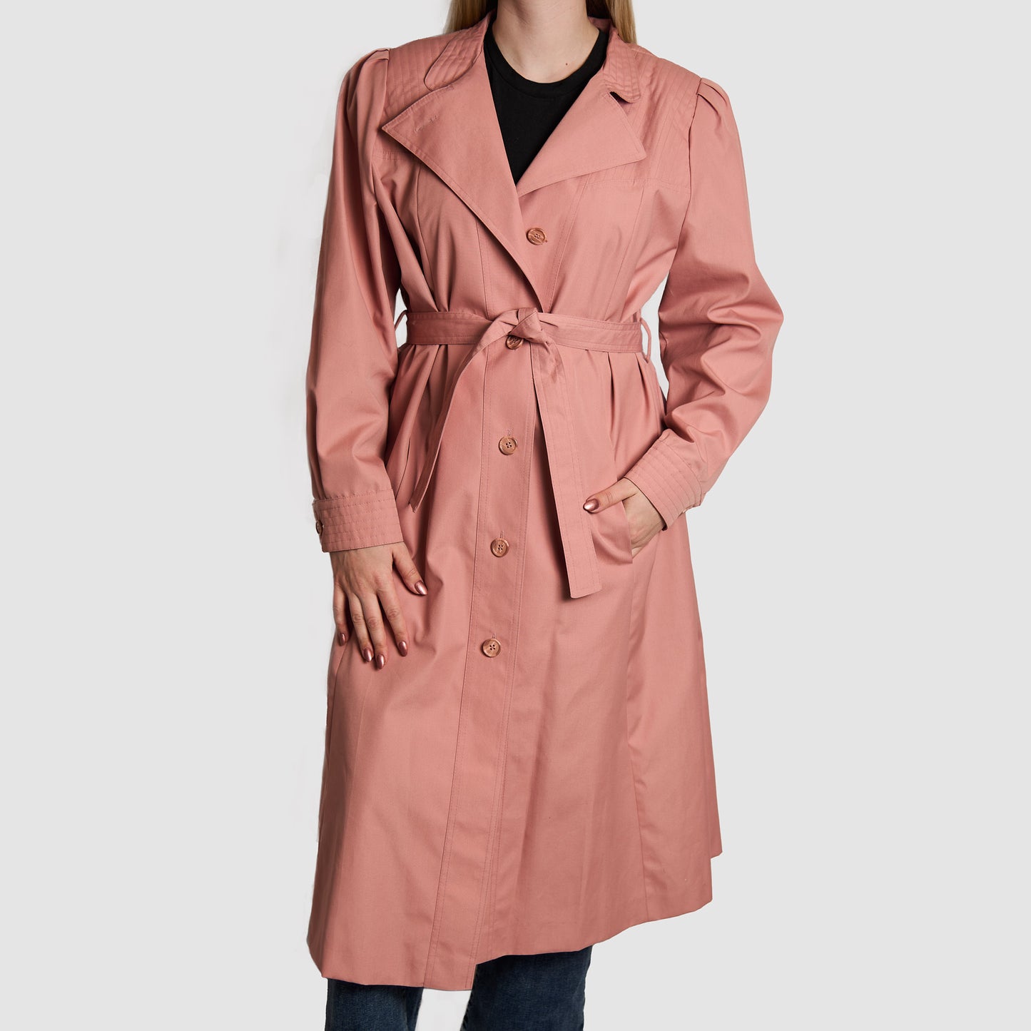 Windy Weather Vintage Full-Length Trench Coat