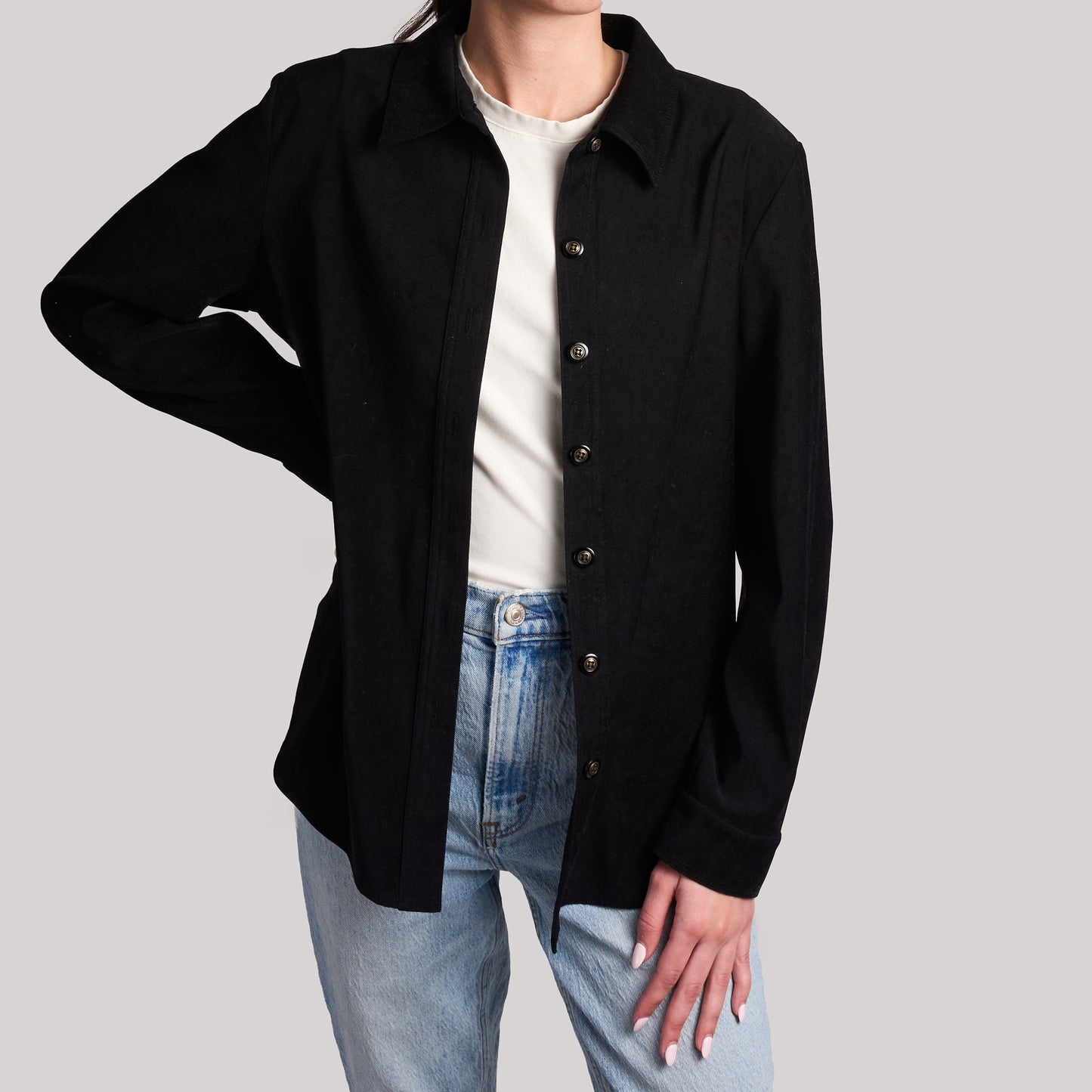 Talbots Petite Long Sleeve Vintage Button Up