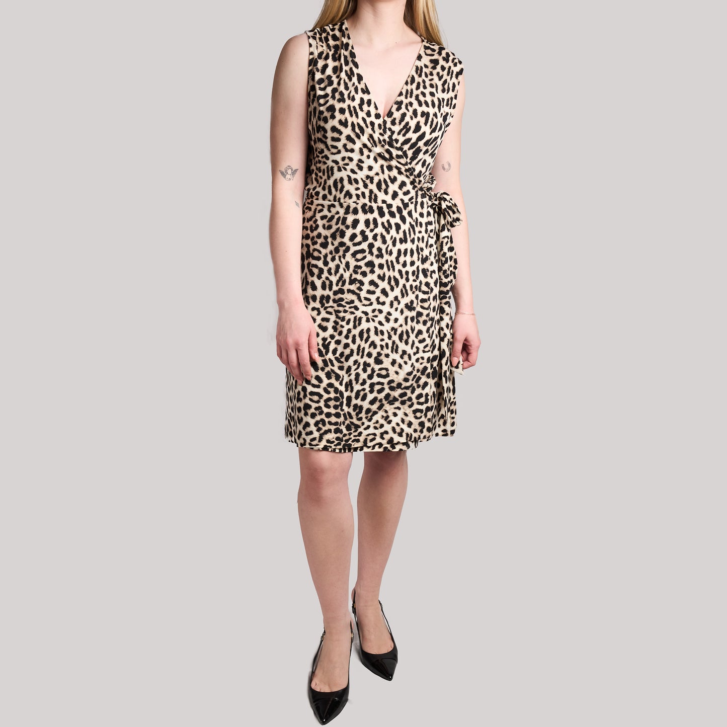 Vince Camuto Animal Print Wrap Dress