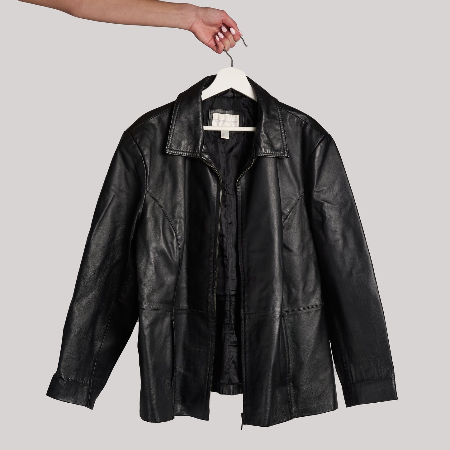 Vintage Worthington Zip-Up Leather Jacket